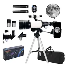 Telescópio Refrator Azimutal VLX F30070M com Tripé e Acessórios - Cor Cinza Foto  mini 1