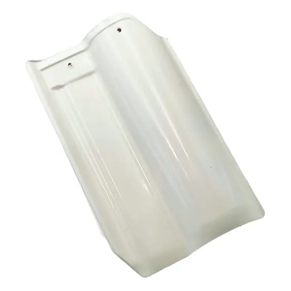 Telha Branca Americana Esmaltada Vilhena Grês Ceramica Cor Branco Foto 1