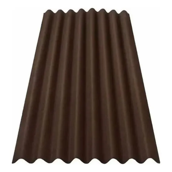 Telha Ecológica Clássica Fit Marrom 3mm 2,00x0,75m Onduline Foto 1