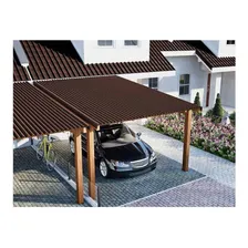 Telha Ecológica Clássica Fit Marrom 3mm 2,00x0,75m Onduline Foto mini 3