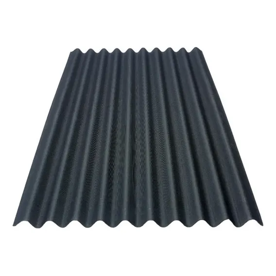 Telha Ecologica Classica Preta 3mm 2,00x0,95m Onduline Foto 1
