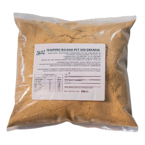 Tempero Baiano Pct 500g Foto 1