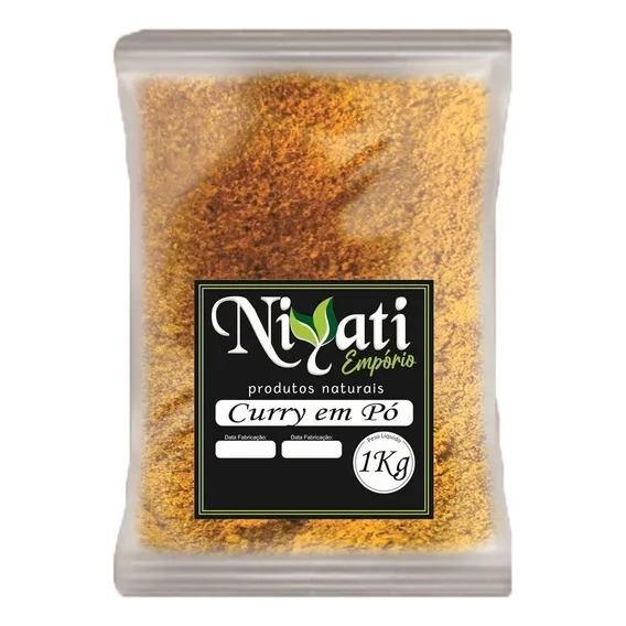 Tempero Indiano Curry Em P贸 Puro 1kg -- Niyati Foto 1