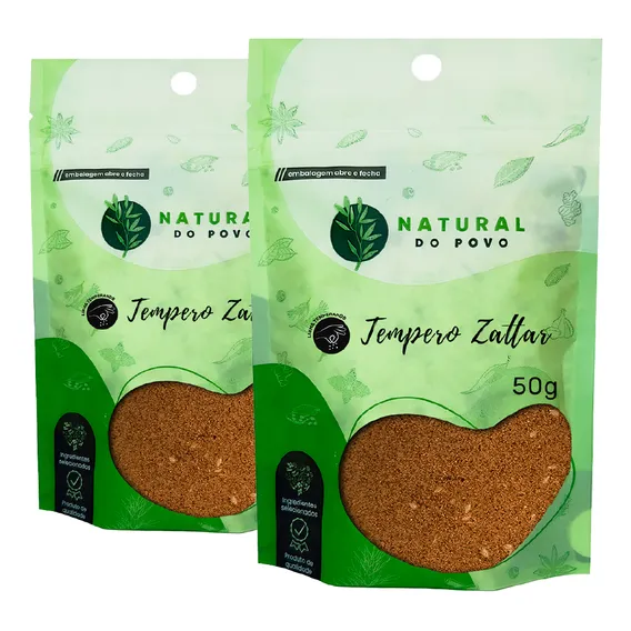 Tempero Mix Zattar Em Pó Qualidade Premium Kit 2 Pouch 50g Foto 1