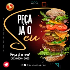Templates Editáveis Hamburguerias Para Canva Foto mini 2