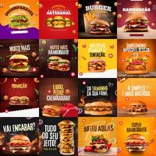Templates Editáveis Hamburguerias Para Canva Foto mini 1