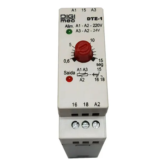 Temporizador Rele De Tempo Dte-1 Digimec 15 Segundos 24/220 Foto 1