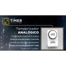 Temporizador Timer Analogico Bivolt Tipo Plugue Enerbras Foto mini  3