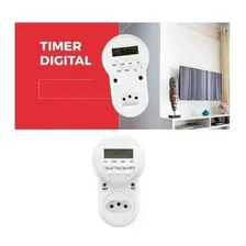 Temporizador Timer Digital Bivolt De Tomada Liga / Desliga Foto mini 1