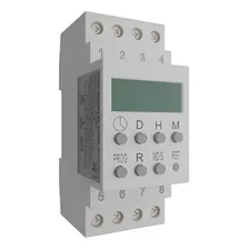 Temporizador Timer Digital Fixação Trilho Din 220v Exatron Foto mini  2