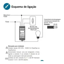 Temporizador Timer Digital Fixação Trilho Din 220v Exatron Foto mini  3
