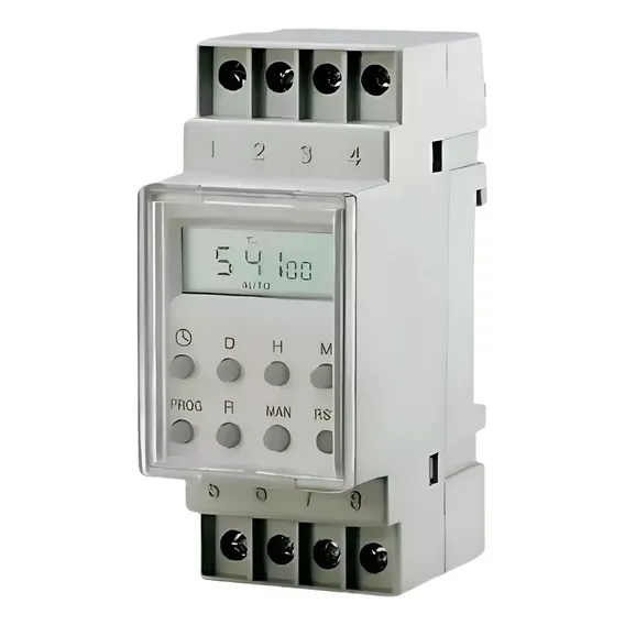 Temporizador Timer Digital Fixação Trilho Din 220v Exatron Foto 1