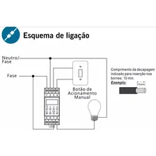 Temporizador Timer Digital Fixação Trilho Din 220v Exatron Foto mini 4