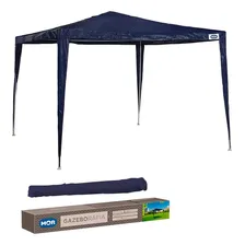 Tenda 3x3 Praia Gazebo Rafia Azul Mor Barraca Camping Foto mini  2