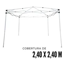 Tenda Articulada Gazebo base 3x3m barraca praia sanfonada dobrável preta alumÃnio com bolsa Importway Foto mini 4