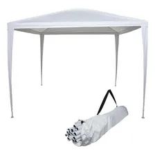 Tenda De Praia Gazebo Desmontável 3x3 Barraca Branca Camping Foto  mini 1