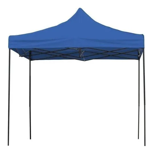 Tenda dobrável azul 3x3 com moldura Foto 1