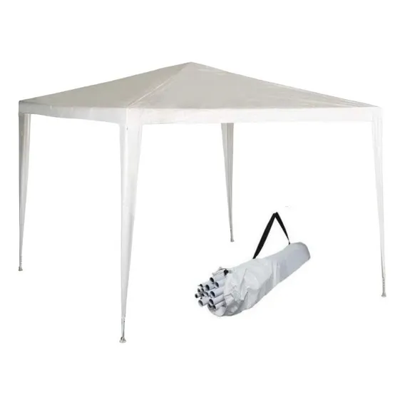 Tenda Feira Gazebo 3x3m Toldo Praia Branca Tenda Rafia Cor Branco Foto 1