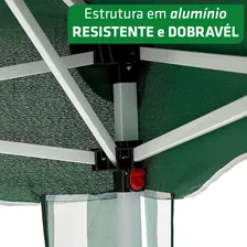 Tenda Gazebo 3x3m Articulada Alumínio Praia Camping Bolsa Cor Verde Foto mini  3