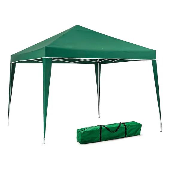 Tenda Gazebo 3x3m Articulada Alumínio Praia Camping Bolsa Cor Verde Foto 1