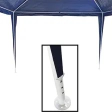 Tenda Gazebo Desmontável 2,4x2,4 Barraca Praia Azul C/ Bolsa Foto mini 4