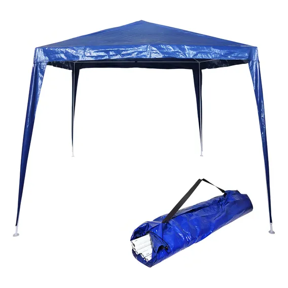 Tenda Gazebo Desmontável 2,4x2,4 Barraca Praia Azul C/ Bolsa Foto 1