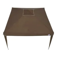 Tenda Gazebo Dobrável 3,00 X 3,00 m Marrom Bel Lazer Foto mini 2