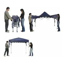 Tenda Gazebo Dobrável 3x3 Sanfonada Articulada Belfix Foto mini 2