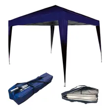 Tenda Gazebo Dobrável Sanfonada 3 X 3 M Azul Foto mini 3