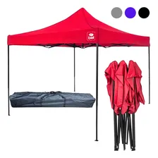 Tenda Gazebo Sanfonado 3x3 Pagoda Alta Reforçado Cor Vermelho Foto mini 1