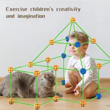 Tenda Infantil, Tenda De Cabana, Brinquedo De Construção De Cor Verde Foto mini 4