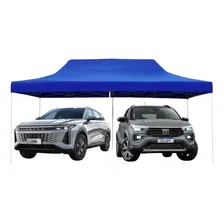 Tenda Sanfonada 3x6 Lona Td1000 Pvc Emborrachado Cor Azul Foto mini 1