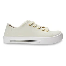 TĂȘnis Feminino Casual Desfiado Branco Off - White Moleca Foto mini 1