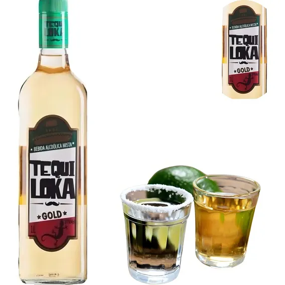 Tequila Tequiloka Gold / Silver Bebida Mista 1000ml Foto 1