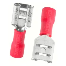 Terminais Pré Isolado Tipo Fêmea Vermelho 1,5mm 300pçs Foto  mini 1