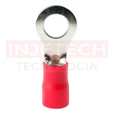 Terminais Pré Isolados Olhal Vermelho 10mm² X M8 (100pçs) Injetech Tecnologia Foto mini 2