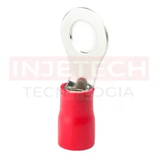 Terminais Pré Isolados Olhal Vermelho 10mm² X M8 (100pçs) Injetech Tecnologia Foto mini 4