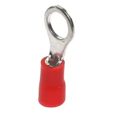 Terminais Pré Isolados Olhal Vermelho 1,6mm² X M10 (100pçs) Foto mini 1