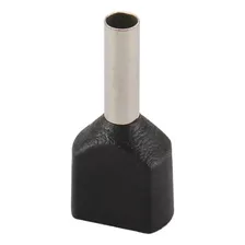 Terminal Duplo Ilhós 1,5mm - (100 Peças) Preto - Crimper Foto mini  2