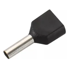Terminal Duplo Ilhós 1,5mm - (100 Peças) Preto - Crimper Foto mini  3