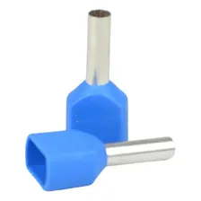 Terminal Ilhos Tubular Duplo 2,5mm Com 20 Peças Foto  mini 1