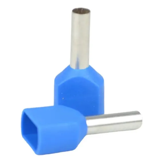 Terminal Ilhos Tubular Duplo 2,5mm Com 20 Peças Foto 1