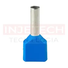 Terminal Ilhos Tubular Duplo 2,5mm Com 20 Peças Foto mini 4