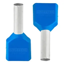 Terminal Ilhos Tubular Duplo 2,5mm Com 20 Peças Foto mini  3