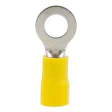 Terminal Olhal Amarelo Cabo 6mm² Furo M5 - 100 Peças Foto mini 3