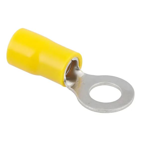 Terminal Olhal Amarelo Cabo 6mm² Furo M5 - 100 Peças Foto 1