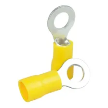 Terminal Olhal Pré Isolado Amarelo 4mm À 6mm 100 Peças Foto mini 4