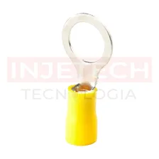Terminal Olhal Pré Isolado Amarelo 4mm À 6mm / M10- 100 Pçs Foto mini 4