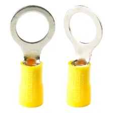 Terminal Olhal Pré Isolado Amarelo 4mm À 6mm / M10- 100 Pçs Foto  mini 1