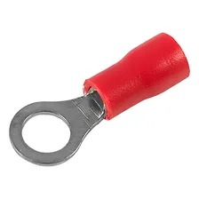 Terminal Olhal Pré-isolado Vermelho 10mm 10 Pçs Foto  mini 1